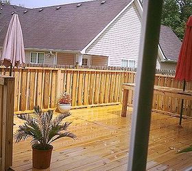 q how long should i wait to stain or paint my new deck, decks, painting