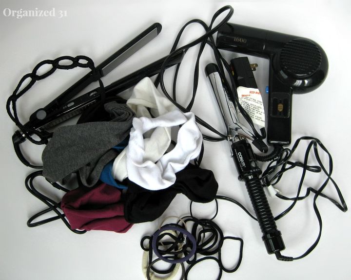 organize your hair appliances accessories, appliances, organizing, Go from this