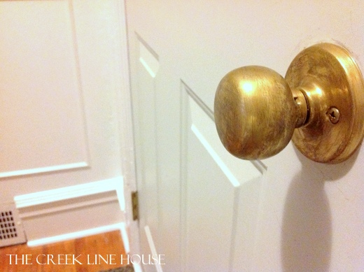 how to age brass, doors
