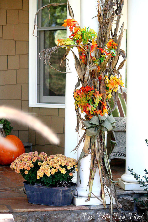 my southern fall porch, outdoor living, seasonal holiday decor