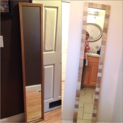 diy bathroom mirror revamp, bathroom ideas, diy, home decor, repurposing upcycling