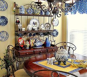 come in summer tour of my home, home decor, More blue and yellow in the breakfast room