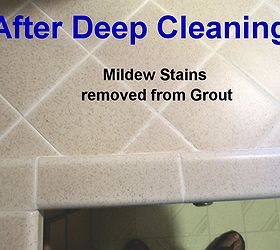 removing kitchen sink stains preventing them from coming back, I used the same combo of Barkeeper s Best Friend and Bleach on the adjacent tile and grout to remove the mildew stains