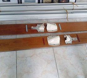 clever upcycle of vintage water skis, The find 10 at a flea market about 4 years ago