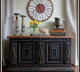 a little black paint and a cedar chest, painted furniture