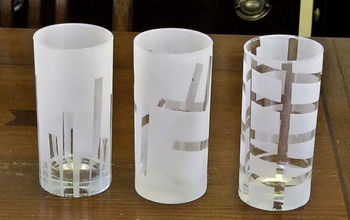 Get the look of etched glass with spray paint