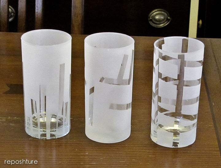 get the look of etched glass with spray paint, crafts, painting