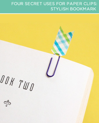 four secret uses for paper clips, cleaning tips, Stylish Bookmark We re taking a stand no more dog eared page corners Instead protect your books with easy to make bookmarks All you need is a paper clip and some washi tape