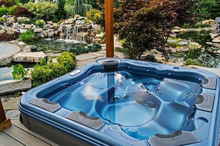 making news a portable hot tub wins over all other water features, landscape, outdoor living, ponds water features, Keeping spa water clean without chemicals