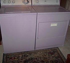 my purple washer dryer finally done, appliances, painting, my love of purple