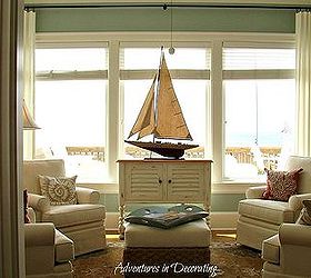 my parents sunroom that i recently redecorated, home decor, living room ideas, AFTER a calmer relaxing space We re going to be adding bamboo shades in the near future too