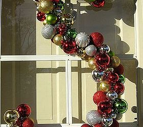 six christmas wreaths to inspire, christmas decorations, crafts, doors, seasonal holiday decor, wreaths, Giant monogram ornament covered wreath