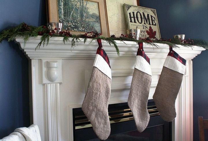 cottage inspired christmas mantle, christmas decorations, seasonal holiday decor