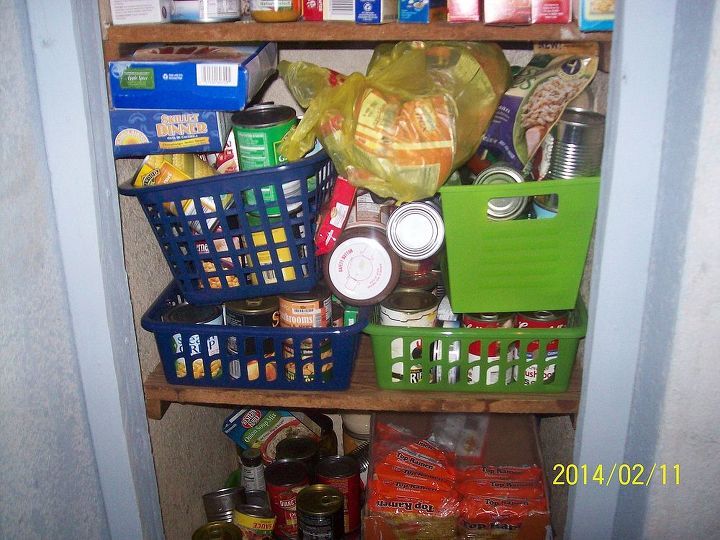 pantry door, cleaning tips, closet, doors, I boxed in the area with small 2X2s on each side