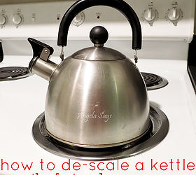 the no scrub way to de scale a kettle, cleaning tips