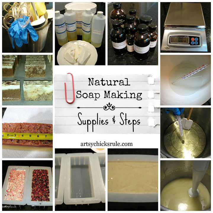 natural soap making a tutorial in pictures, cleaning tips, go green, Natural Soap Making Supplies Needed