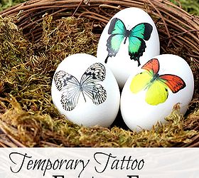 looking for a non messy way to decorate easter eggs try tattoos, crafts, easter decorations, seasonal holiday decor