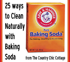 25 ways to clean naturally with baking soda, cleaning tips