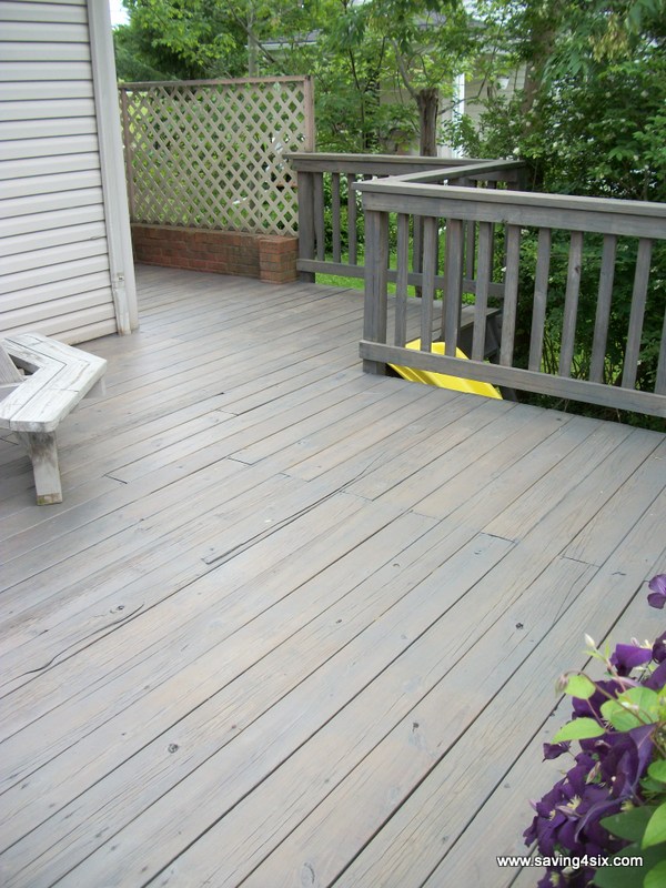 como limpar um terrao, Isso ocorre ap s a conclus o de todo o processo de limpeza e colora o do deck