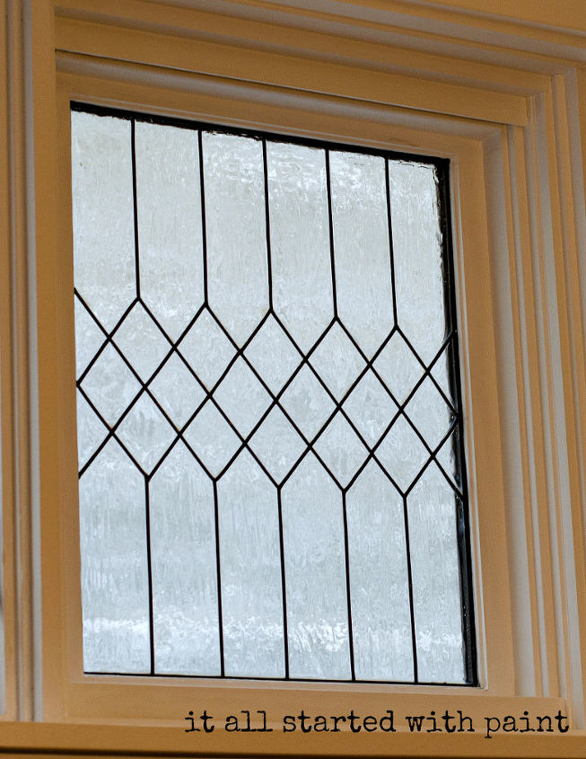 faux leaded glass window, windows, 2 Before I started I drew out my desired design on a sheet of paper sized to the window This served as my template