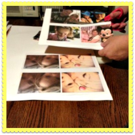 personalized matching game with family pictures, crafts, decoupage