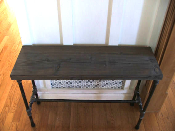 plumbers pipe bench, home decor, painted furniture, repurposing upcycling