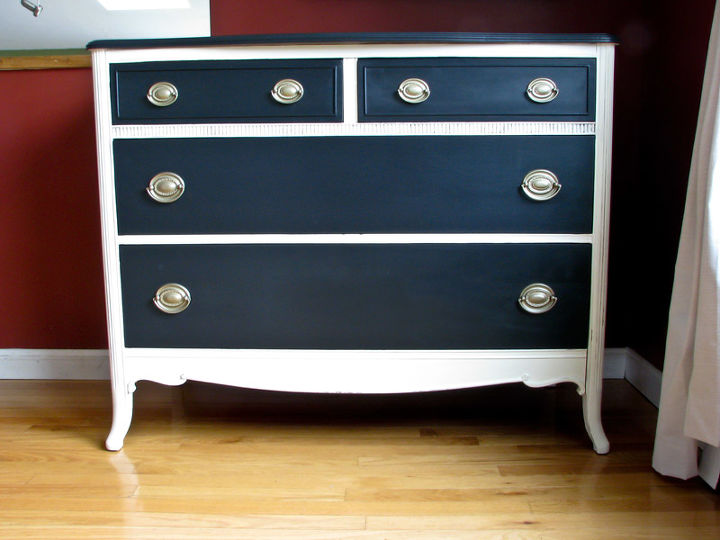 lil vintage dresser makeover, painted furniture, Dresser After