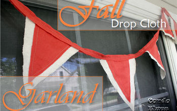 Drop Cloth Fall Garland