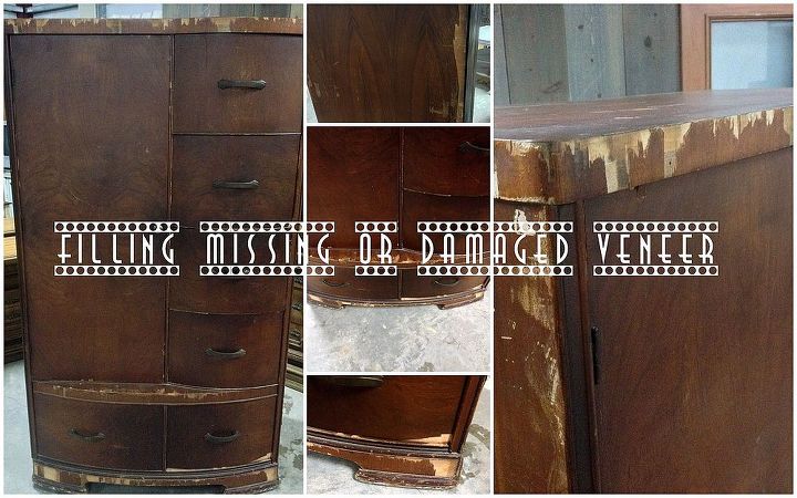 repairing damaged or missing veneer, painted furniture, woodworking projects