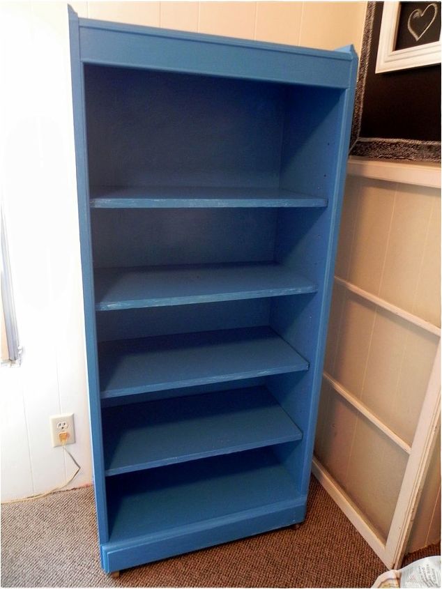 repurposed bookshelf, cleaning tips, storage ideas, after paint
