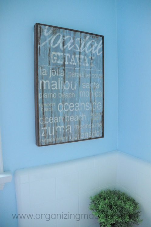 before and after of kids bathroom, bathroom ideas, countertops, home decor, Fun ocean details