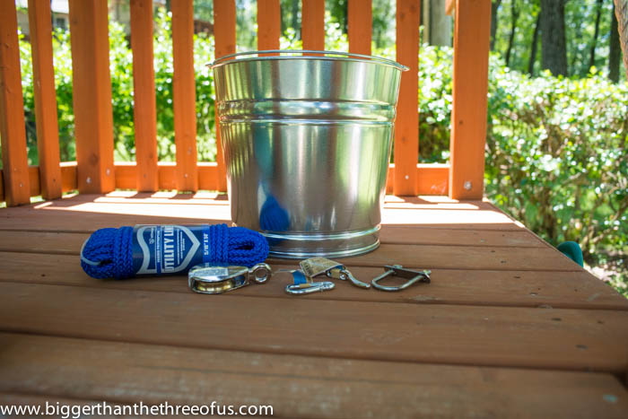 add a bucket with a pulley to an outdoor playset in a few easy steps, diy, how to, outdoor living