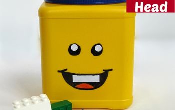 Haz tu propia lata de almacenamiento de cabezas de LEGO.