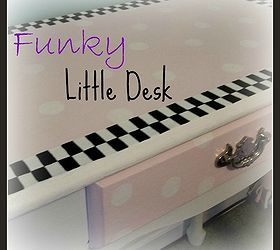 funky little desk, painted furniture