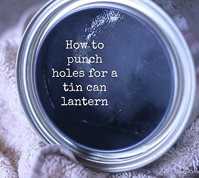 how to make a tin can lantern, crafts, 1 Freeze water in your can