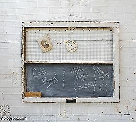 antique windows converted to chalkboards, chalkboard paint, crafts, repurposing upcycling, Chalkboard Magnet Board Combo