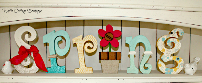 fun spring letters, crafts