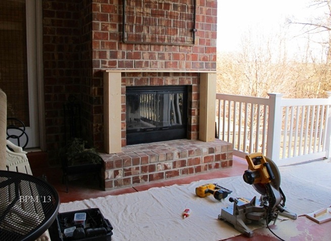 a mantel for the back porch fireplace, fireplaces mantels, porches, woodworking projects