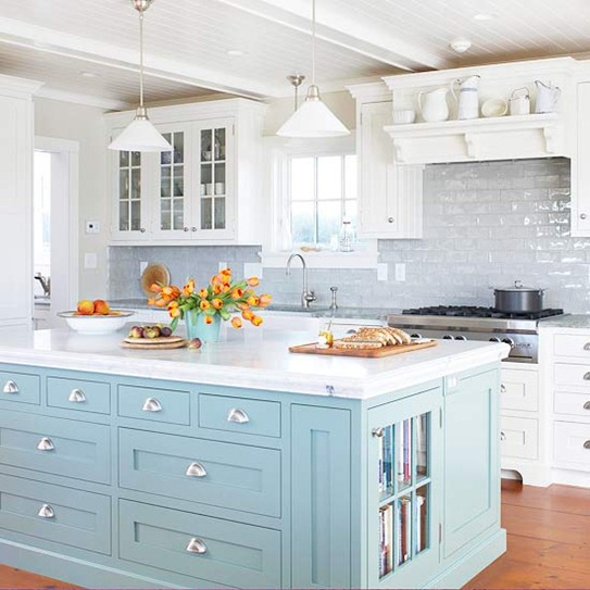 two toned kitchen cabinets are the best of both worlds