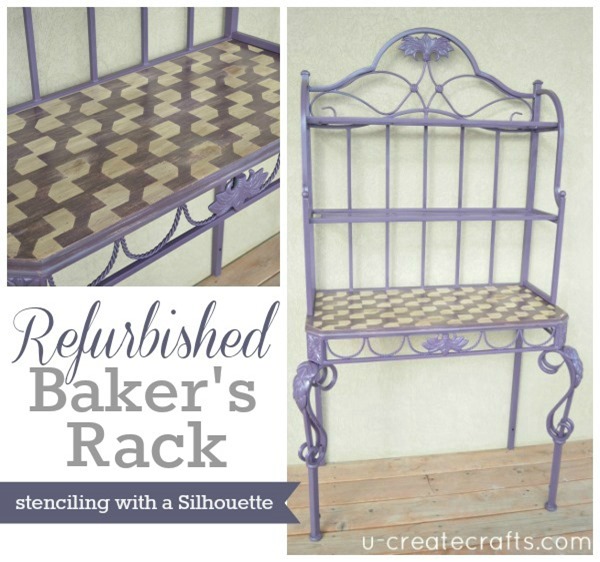 how to turn an old bakers rack into a desk, painted furniture