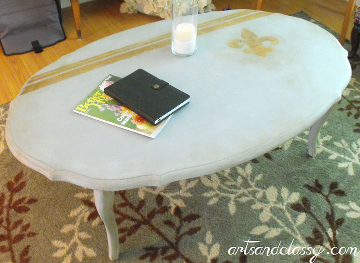 chalk paint diy coffee table makeover