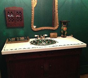 upcycled bathroom vanity, bathroom ideas, home decor, painted furniture, repurposing upcycling