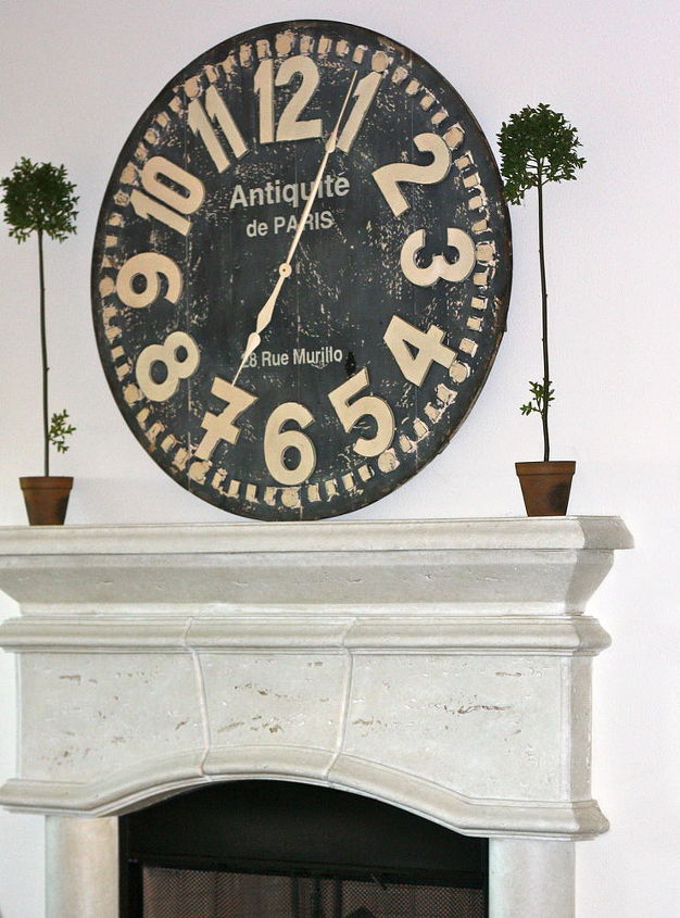 our living room industrial style, home decor, living room ideas, Clock is from Pier 1