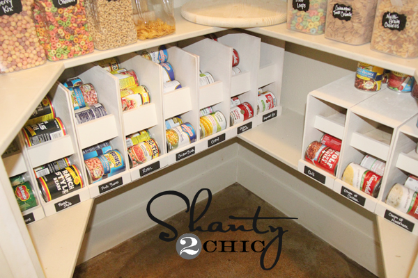 diy canned food organizers, closet, organizing