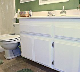 repainting bathroom cabinets quick and easy, bathroom ideas, kitchen cabinets, painting
