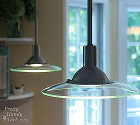 Modern pendant lights to Farmhouse lights with some solder and paint