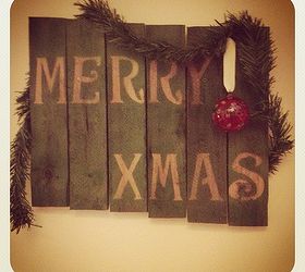 holiday pallet art, pallet projects, seasonal holiday d cor, Finished Product
