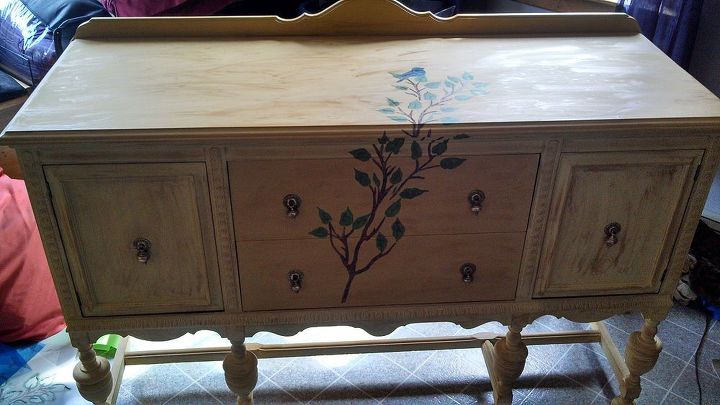 repurposing buffet and hutch, painted furniture