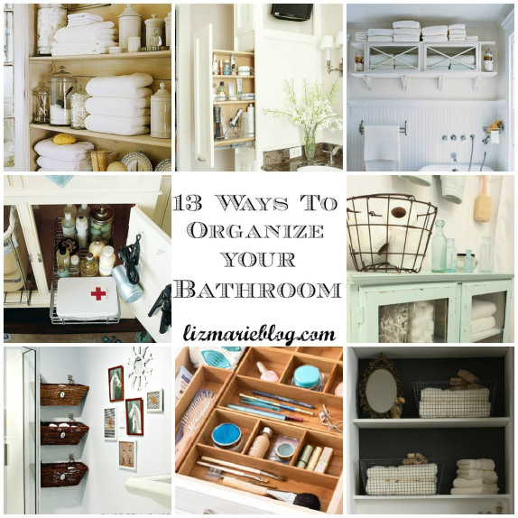 13 ways to organized your bathroom, bathroom ideas, organizing, storage ideas, 13 tips and tricks on how to organize your bathroom