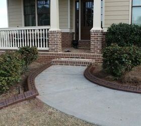 landscape curbing job completed in buford ga with river sand from my favorite, landscape, outdoor living